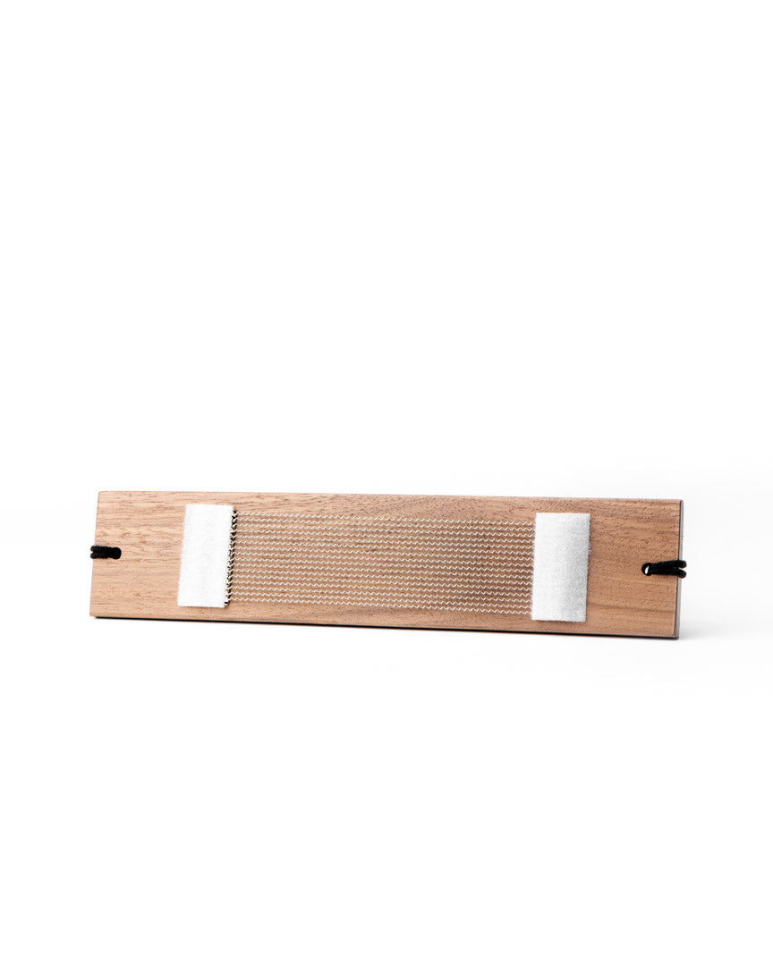 Floating external snare system for cajon and CajonTab@: walnut