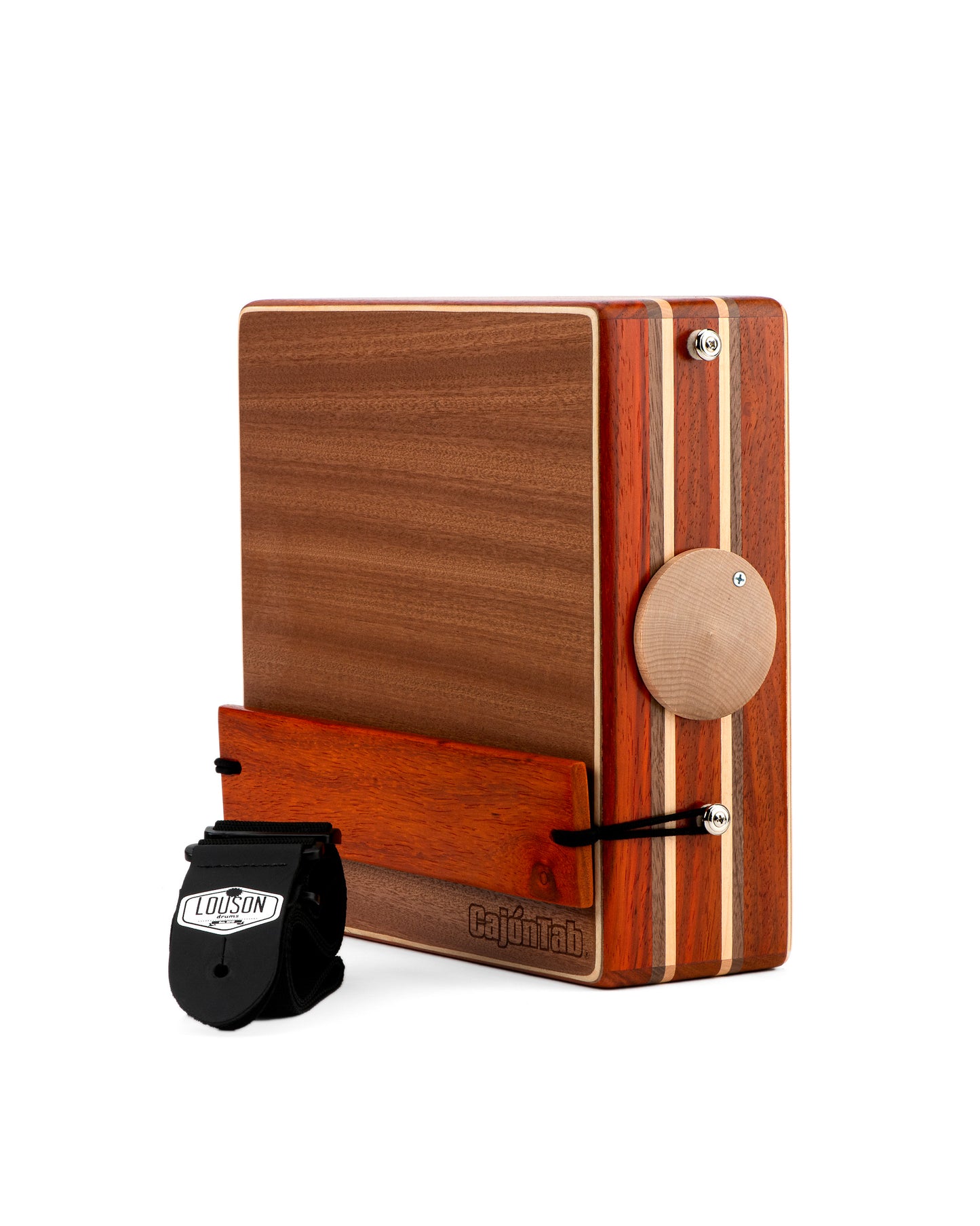 12” Pro Series CajonTab- Padauk, walnut and cherry double stripe