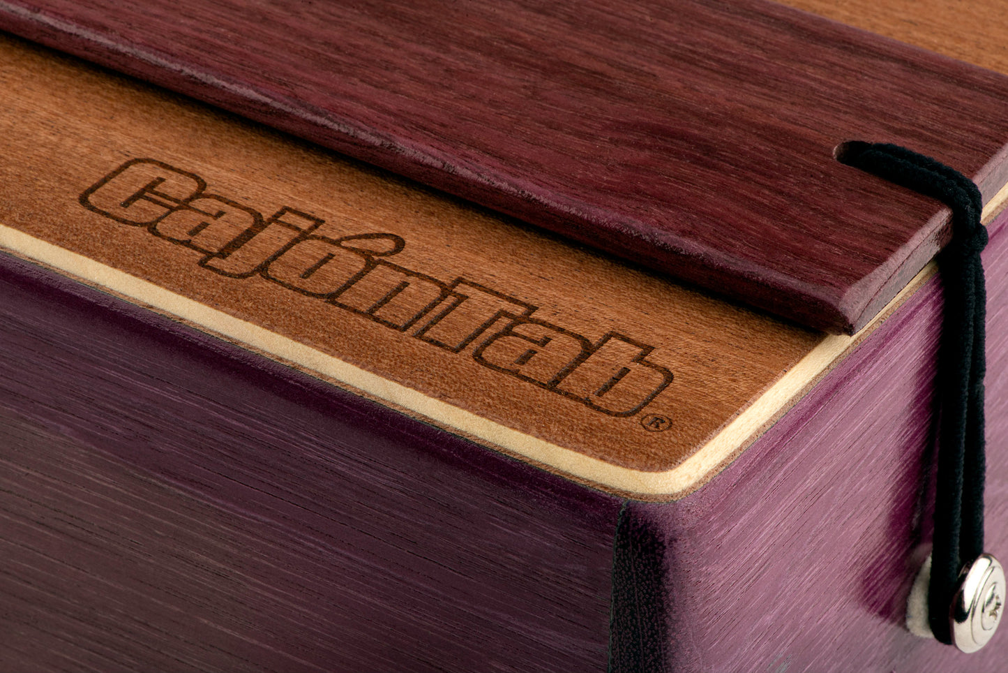CajonTab 12" Pro Series -  Solid Purpleheart wood with snare