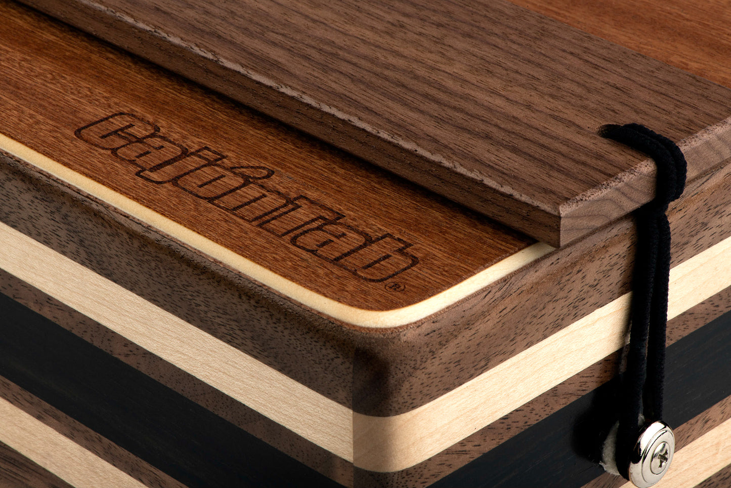 CajonTab®️ Pro Series 12” - Cherry, Ebony, Walnut with Walnut Snare