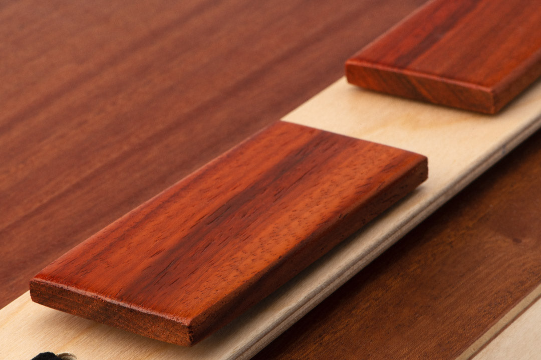 Click snare castanet pair - solid padauk