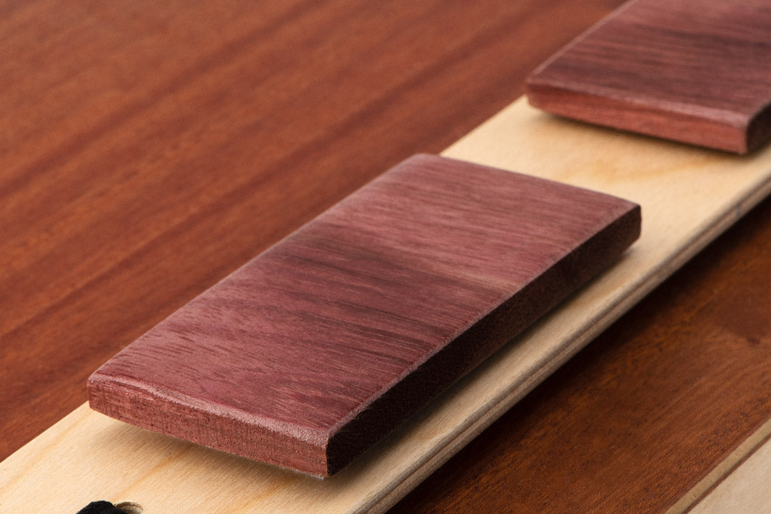 Click snare castanet pair - solid purpleheart