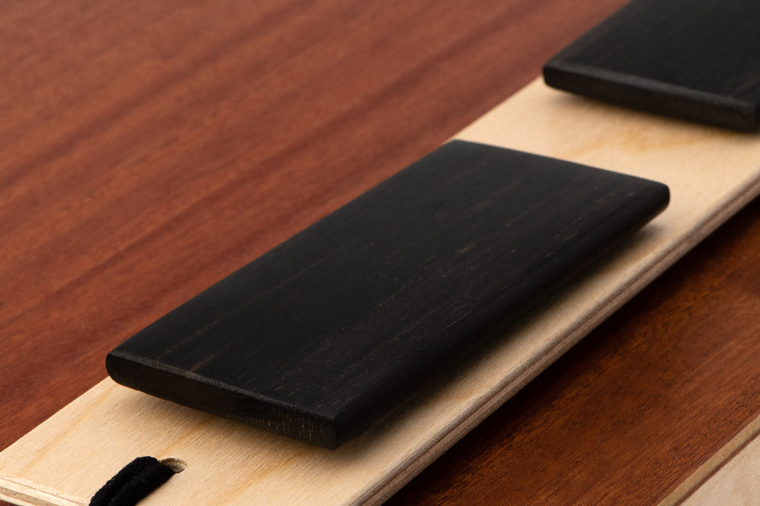 Click snare castanet pair - solid ebony