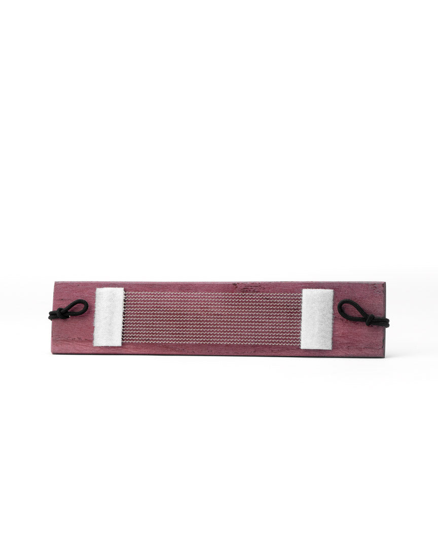 Floating external snare system for cajon and CajonTab@: purple heart