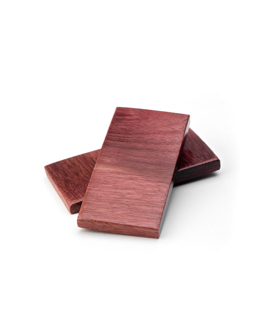 Click snare castanet pair - solid purpleheart