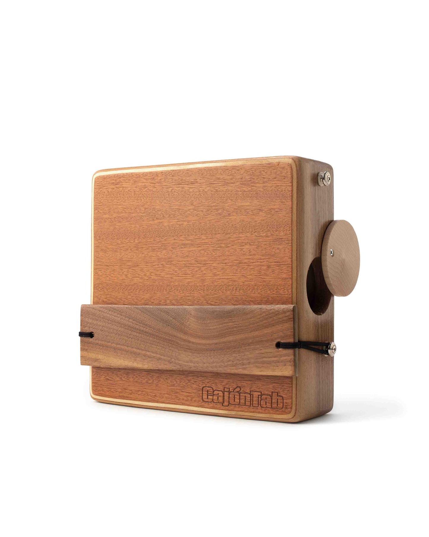 10 inch CajonTab - solid walnut with solid walnut snare