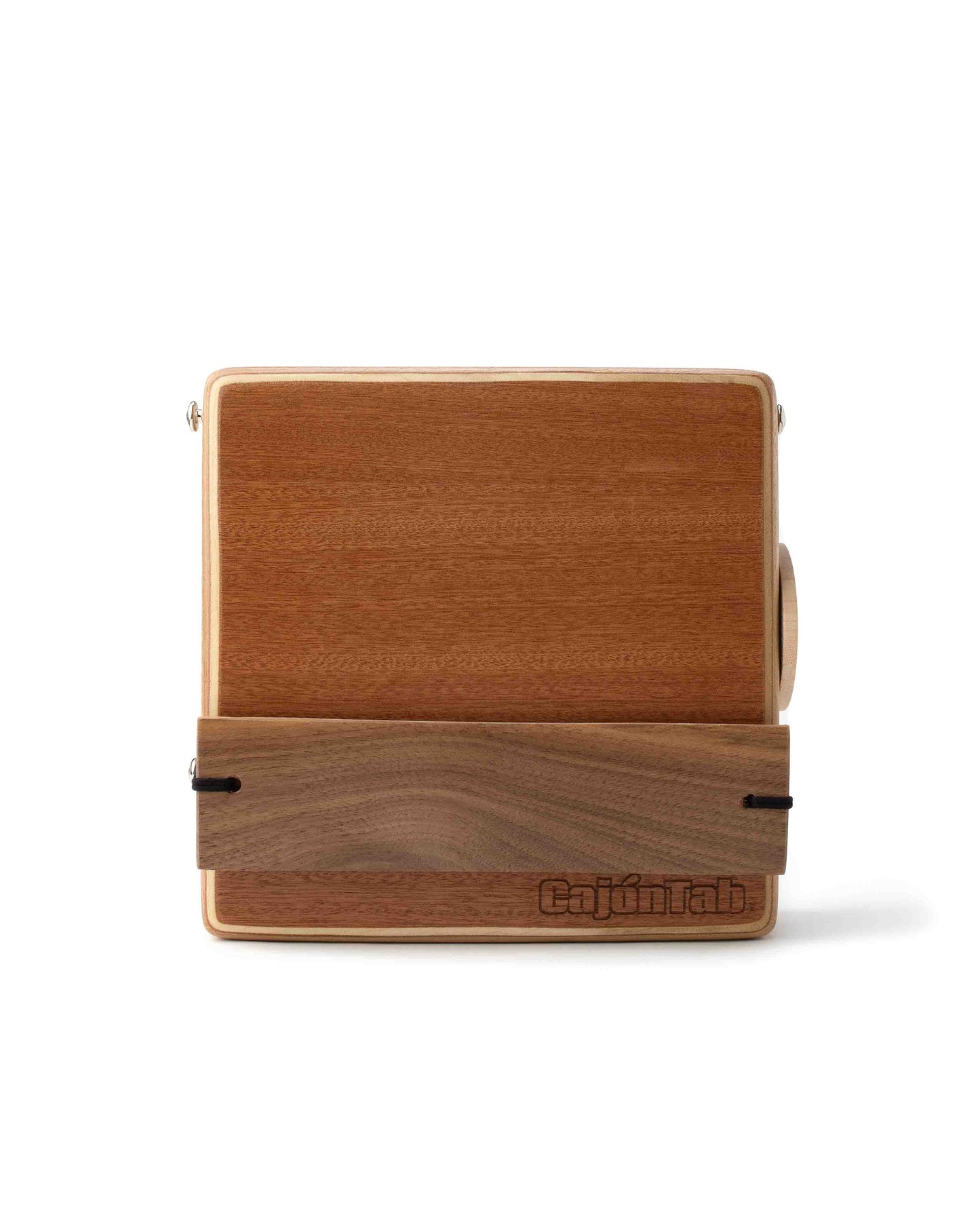 10 inch CajonTab - solid walnut with solid walnut snare