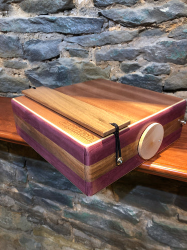 12” Pro Series CajonTab- Purple Heart and Walnut