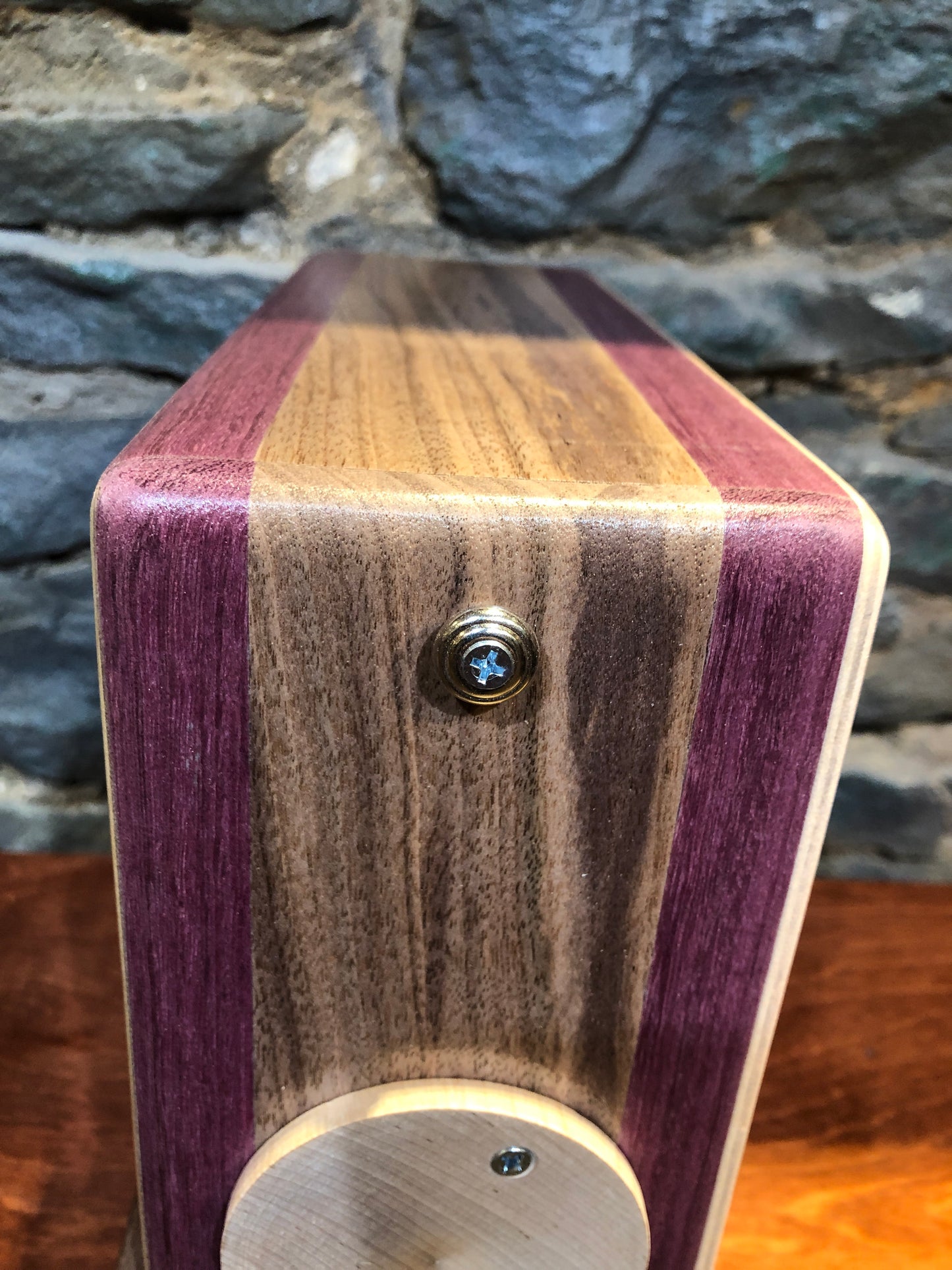 12” Pro Series CajonTab- Purple Heart and Walnut, wide core