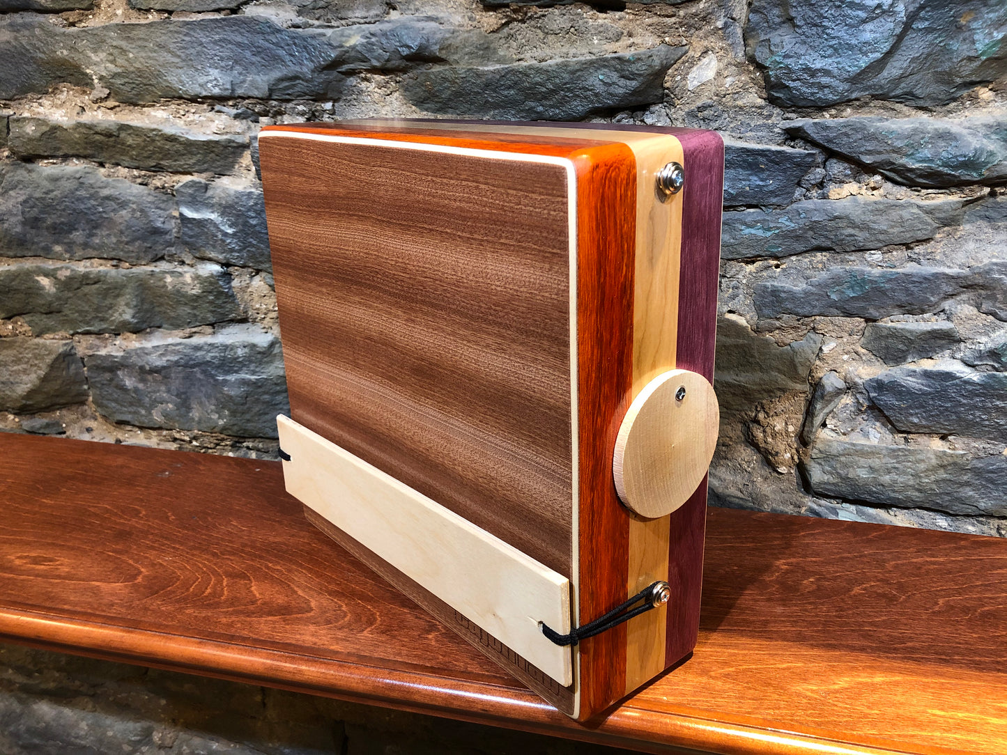 CajonTab®️ Pro Series 12” - Padauk, Cherry, and Purpleheart