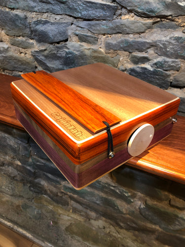 12” Pro Series CajonTab- Purple Heart, walnut, and padauk