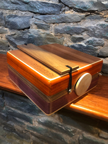 10” Pro Series CajonTab - padauk, walnut, and purple heart