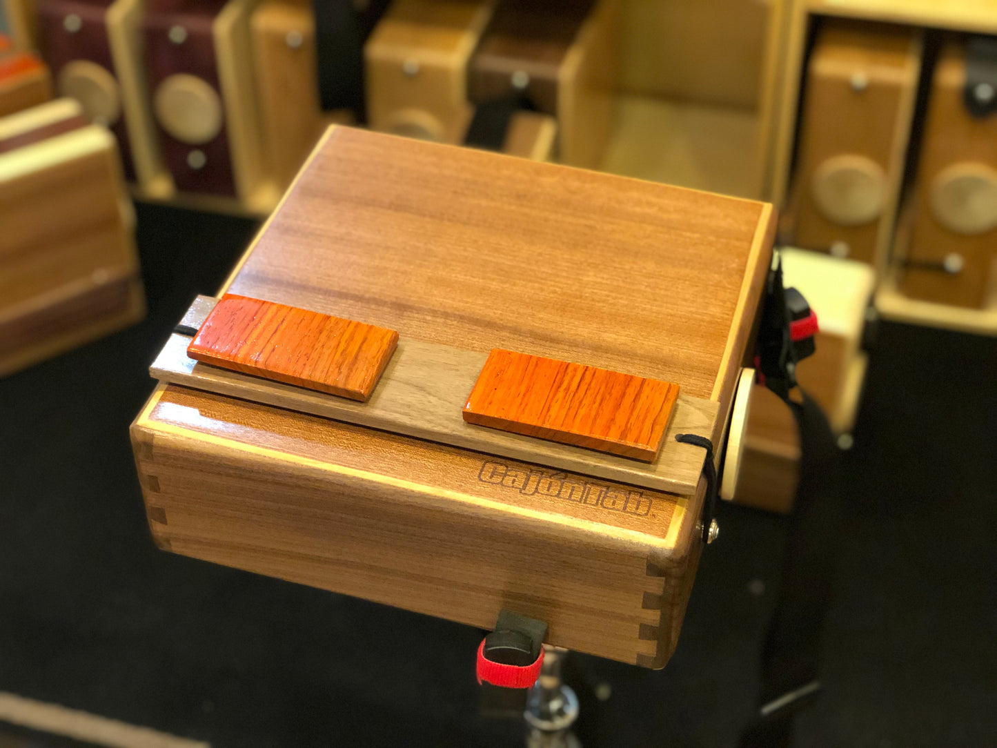 Click snare castanet pair - solid padauk