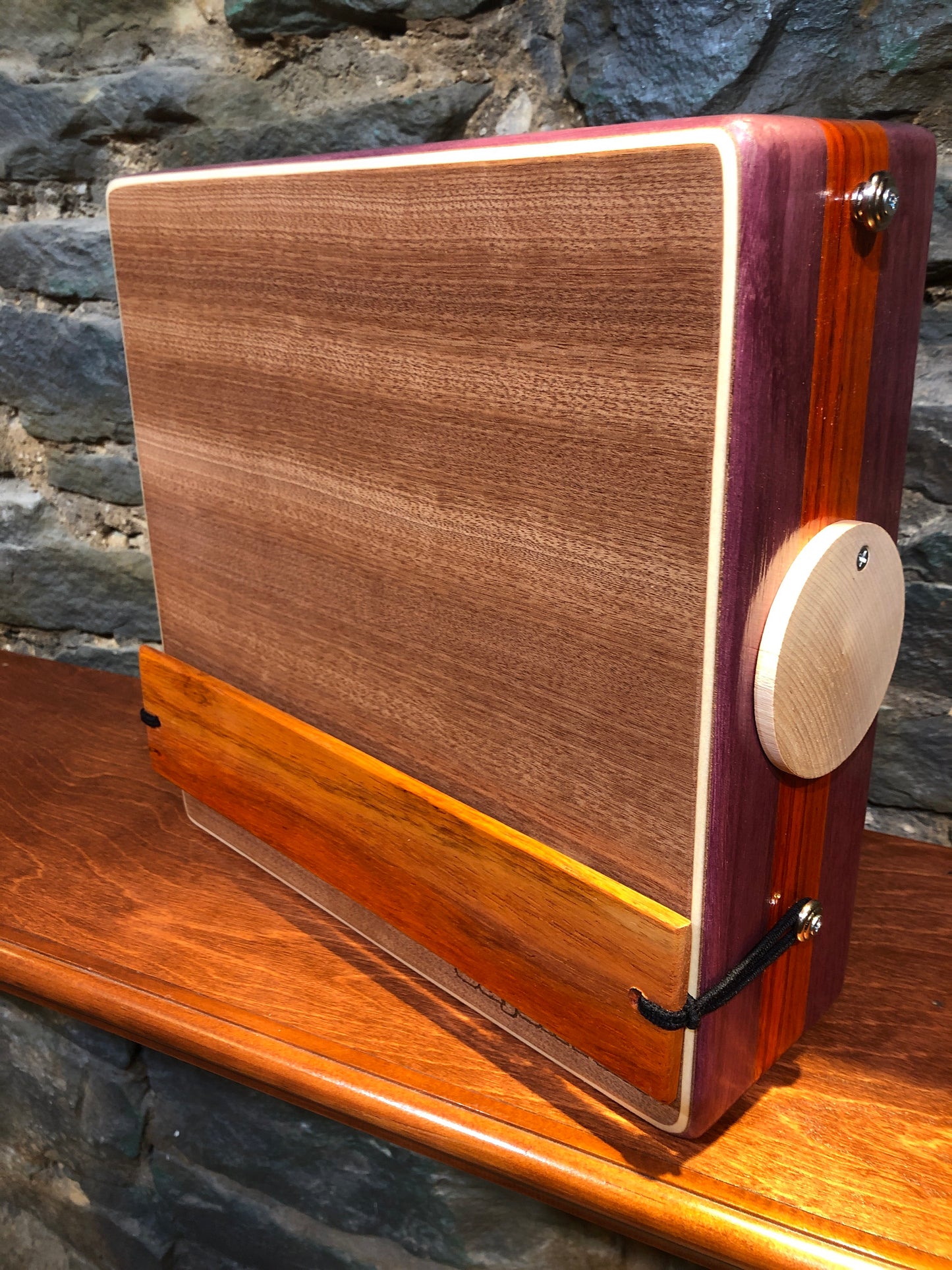 12” Pro Series CajonTab- Purple Heart and Padauk
